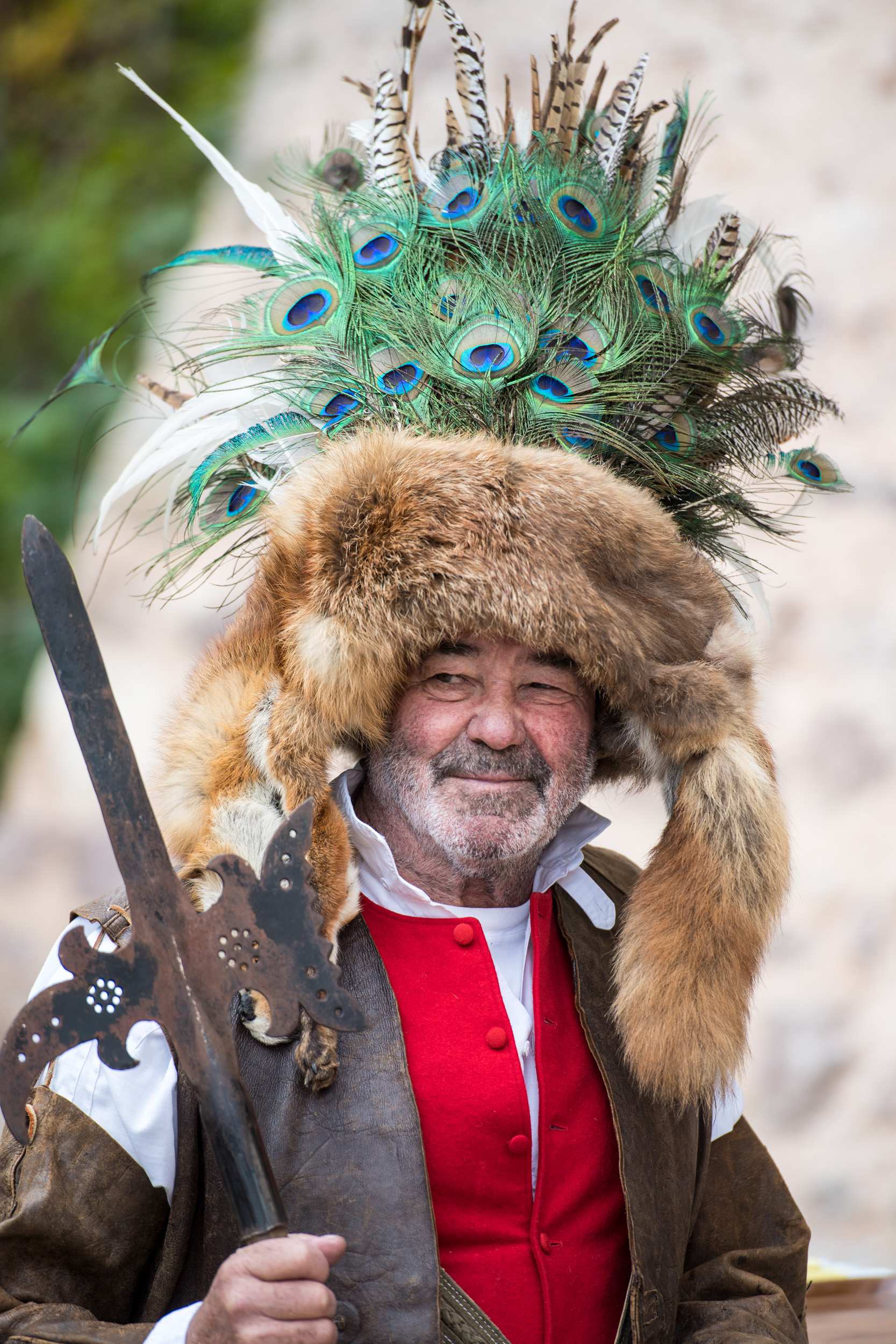A Saltner, traditionally tasked with guarding the vineyards and orchards to prevent grapes and apples from being stolen.