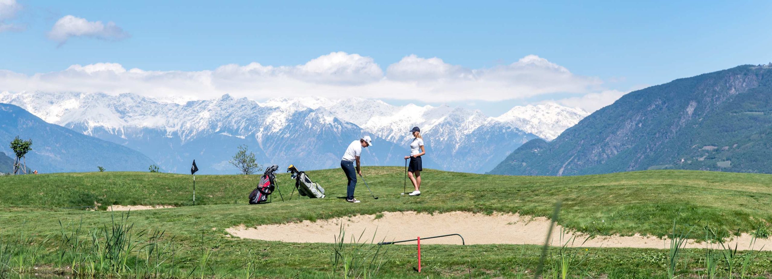 Golfing in Eppan with stunning mountain views