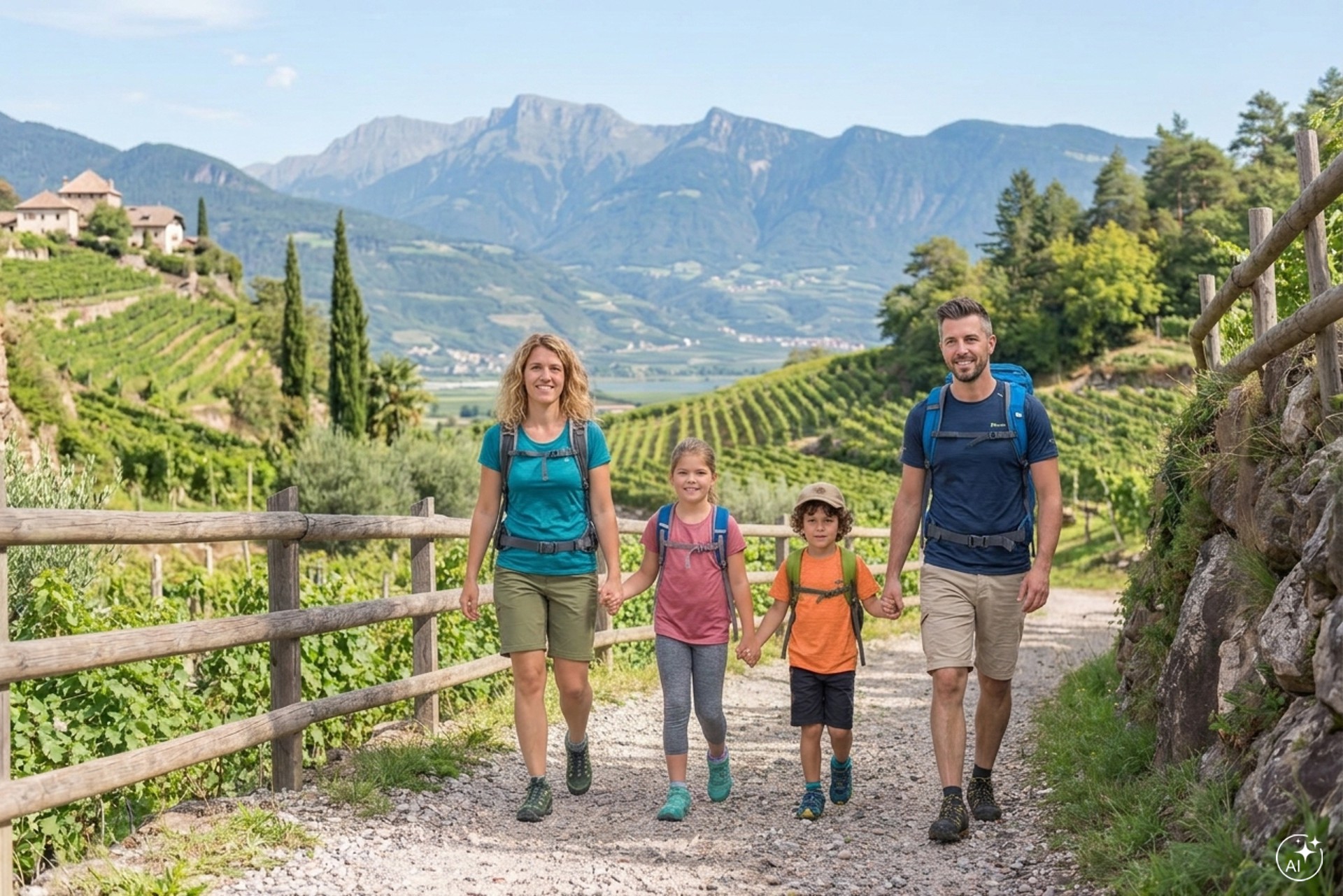 Un'escursione in famiglia nell'Oltradige