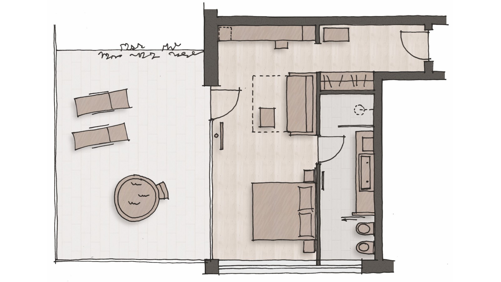 Junior Suite "Morgenduft" - floor plan