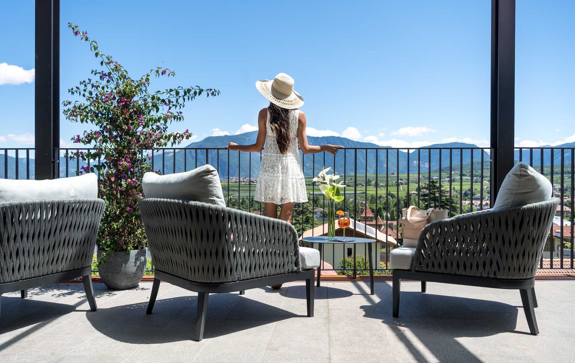 View of the panorama from Hotel Christof