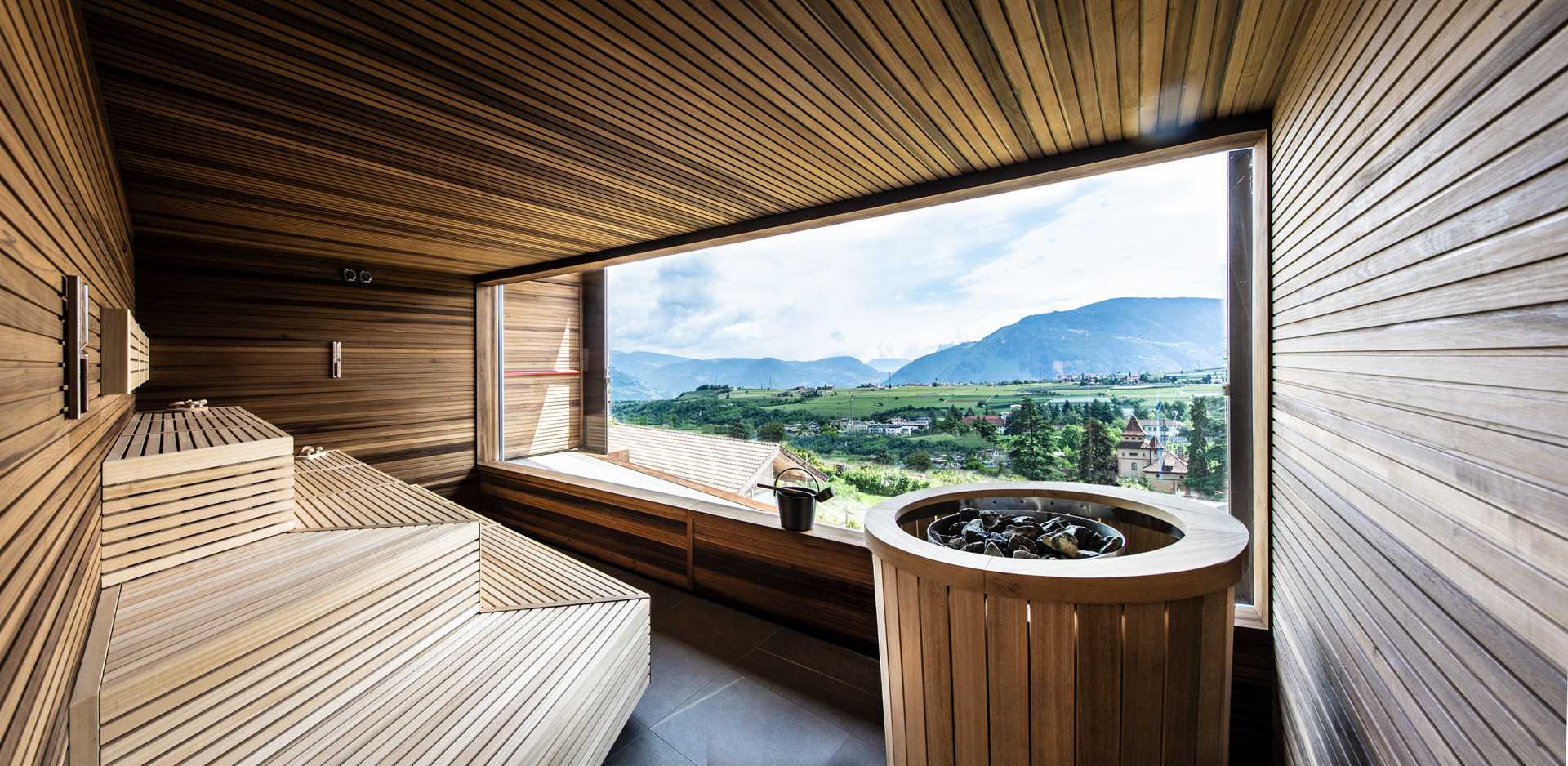Finnish panoramic sauna