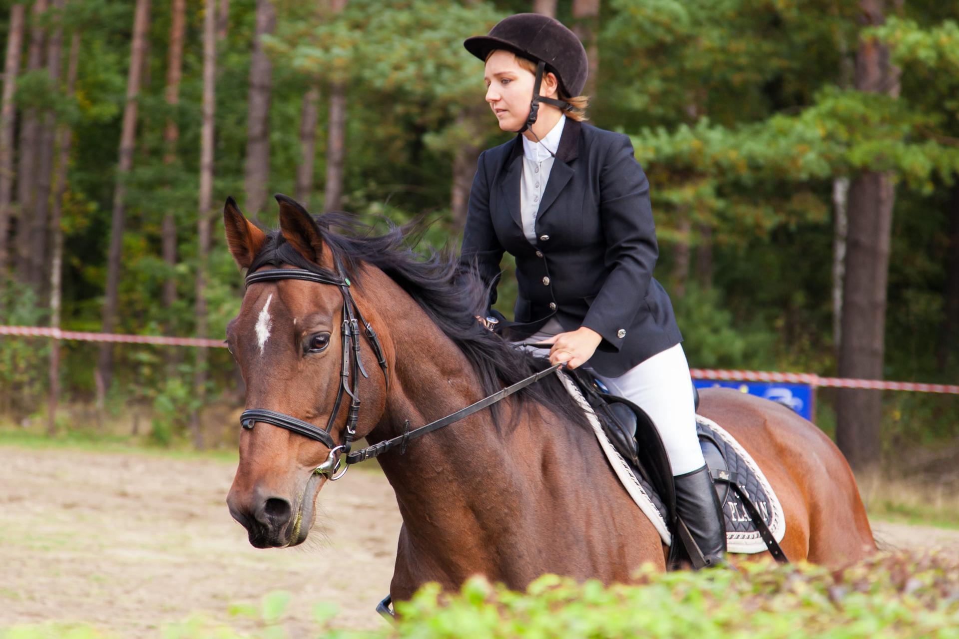 Woman on a horse